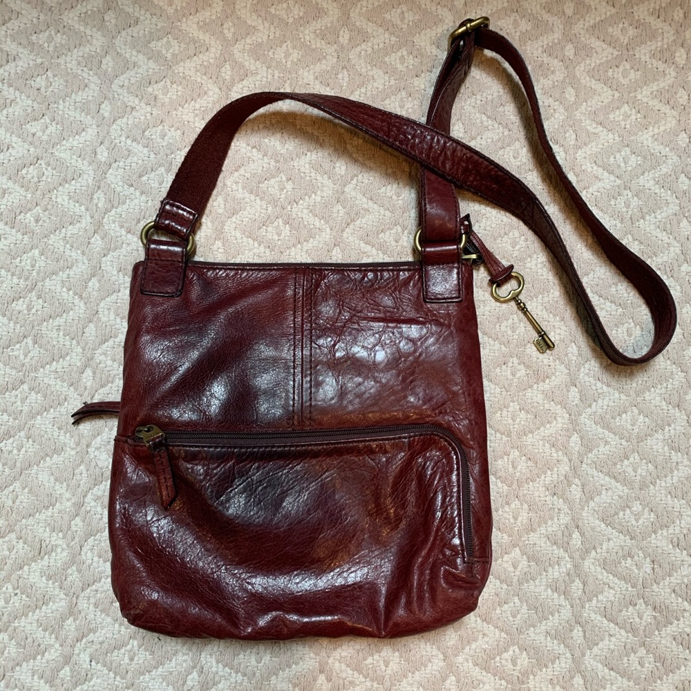 Fossil leather crossbody - Picture 2 of 10